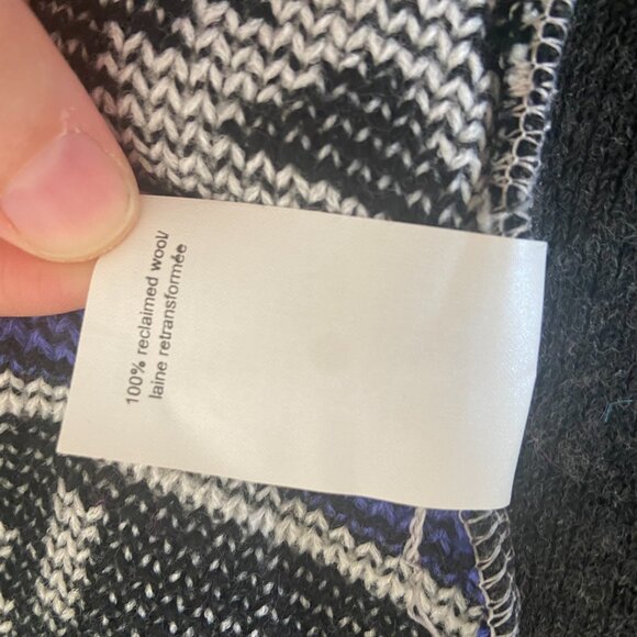 Preloved Cardigan; Reclaimed wool patchwork boho eco - Medium/Large - Picture 12 of 12